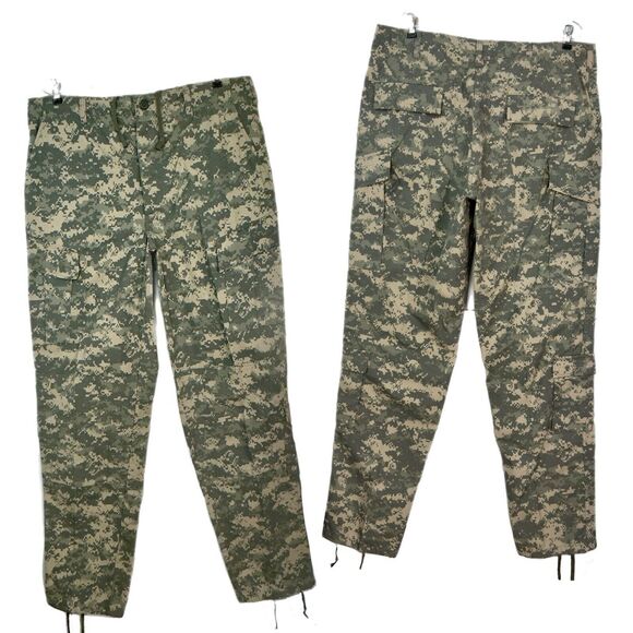 US Army Combat Trousers Cargo Pants L / X-Long Military Digital Camo Ripstop ACU - Picture 1 of 11
